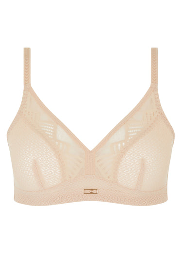 Soutien-gorge dentelle recyclée, ORIGINS Beige