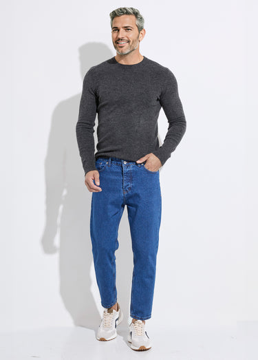 Jean 5 poches homme, coupe tendance Bleu