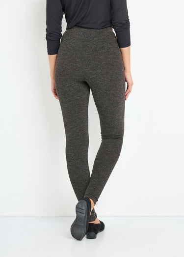 Legging long ceinture élastiqué maille chaude Gris Chine