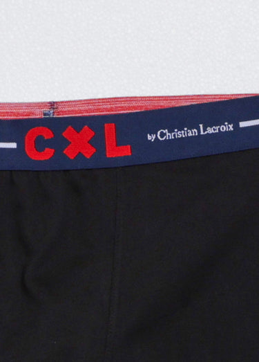 Boxer ceinture élastiqué, coton mélangé Noir