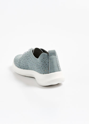 Baskets ajourées à lacets semelle antidérapante Bleu