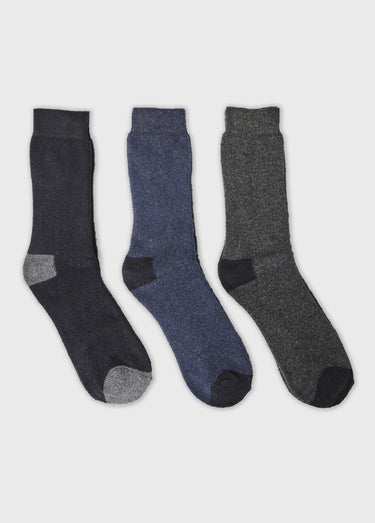 Chaussettes de travail, coloris unis Bleu