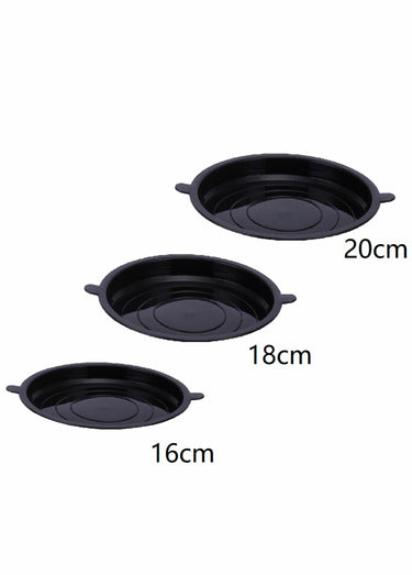 3 couvercles hermétiques 16/18/20cm Noir