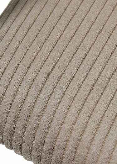 Fauteuils minimalistes velours cotelé 1T Taupe / Noir