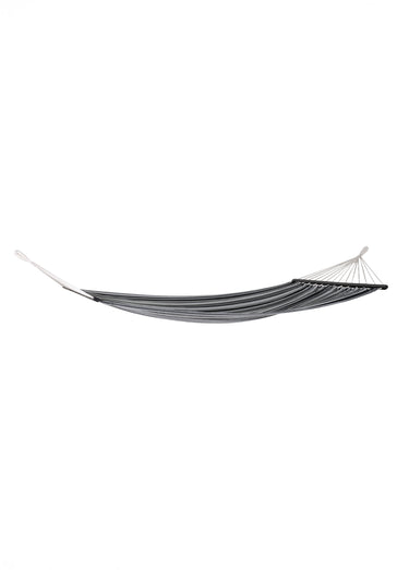 Hamac à suspendre, tissu à rayures Gris/Noir