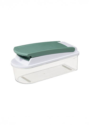 Mandoline acier multi découpes 8 grilles Transparent vert