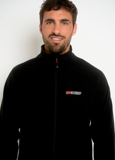 Veste polaire chaude avec col montant Noir