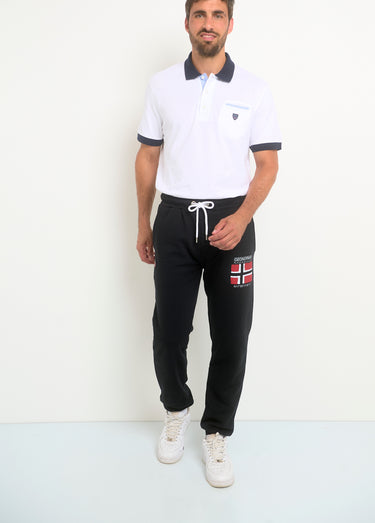 Pantalon de jogging molleton pour homme Noir