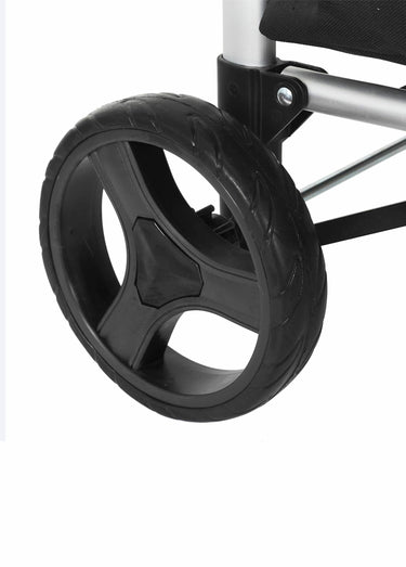 Chariot de shopping déperlant pliable Noir