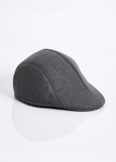 Casquette plate façon lainage Gris