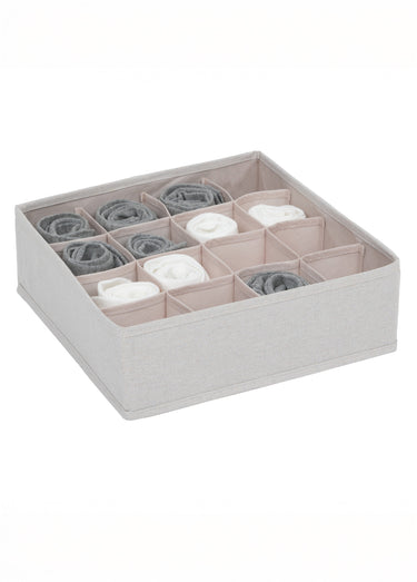 Rangement tiroirs 16 compartiments Beige