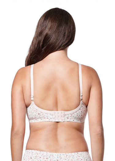 Soutien-gorge coton fleuri sans armatures Imprime