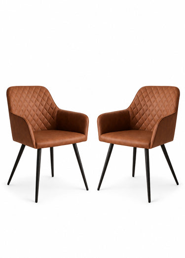 Chaises salle à manger thème vintage 1M Marron