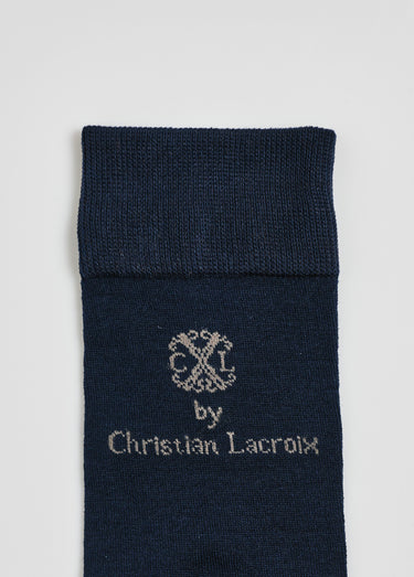 Chaussettes coton mercerisé majoritaire Bleu