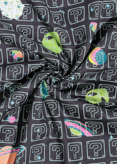 Coupon tissu habillement, Aliens 3V Imprimé noir