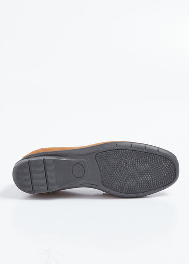 Mocassins cuir velours élastiqués largeur confort Velours Marron