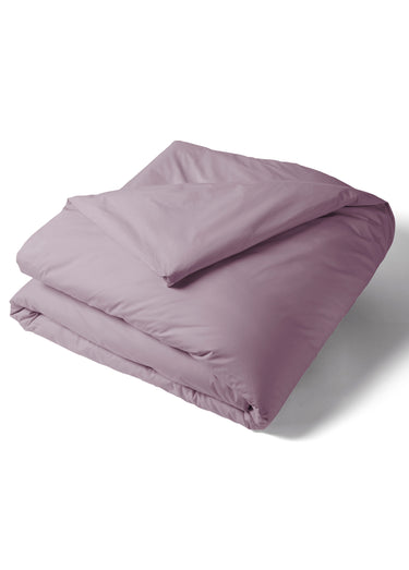 Housse de couette percale de coton REPOS Vieux Rose