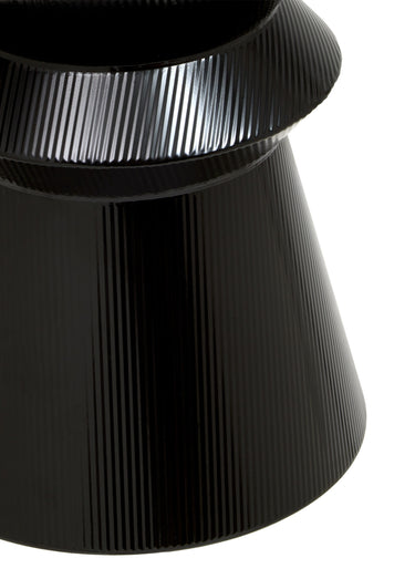 Table d'appoint acier forme totem MAYA Noir