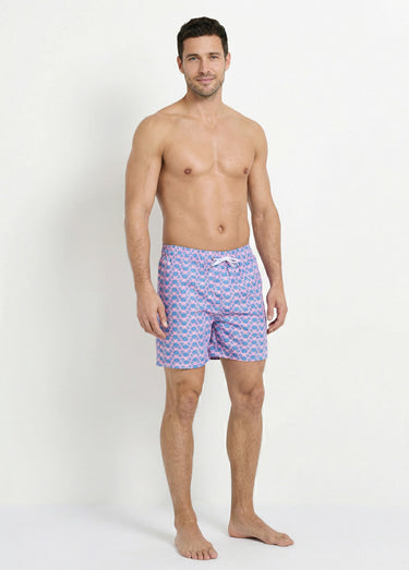 Short de bain imprimé fantaisie crabe Imp Rose