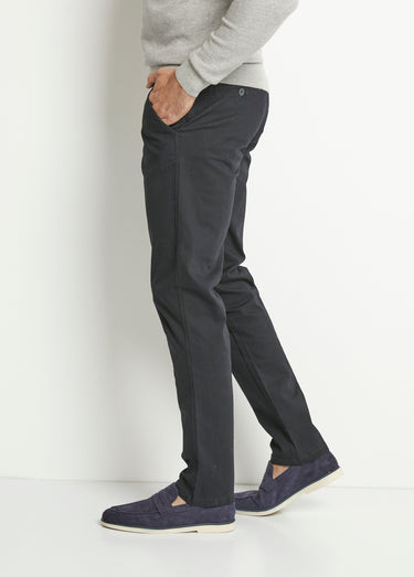 Pantalon chino droit toile Marine