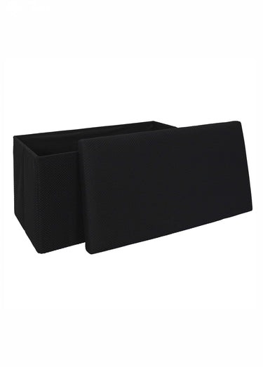 Banc coffre pliable design en mesh ATOME Noir
