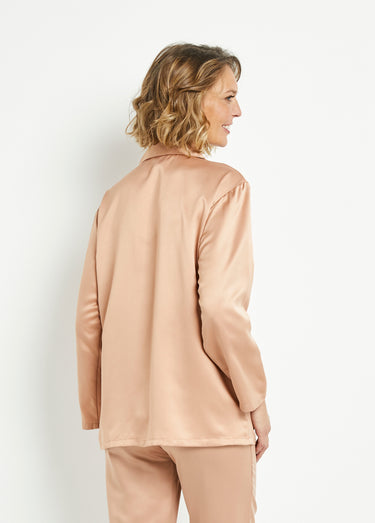 Veste Pyjama chic satin Beige