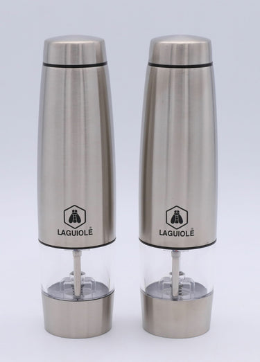 Moulin sel poivre électrique inox Moulu Gris Inox