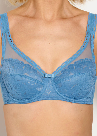 Soutien-gorge recyclé avec armatures Bleu
