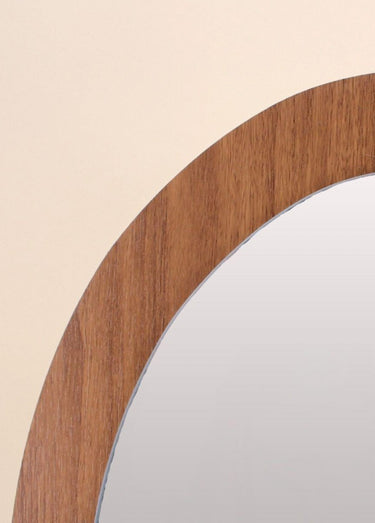 Miroir forme ovale, effet organique Naturel