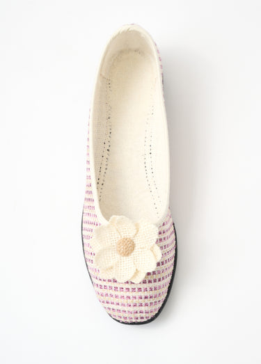 Ballerines largeur confort toile Lilas