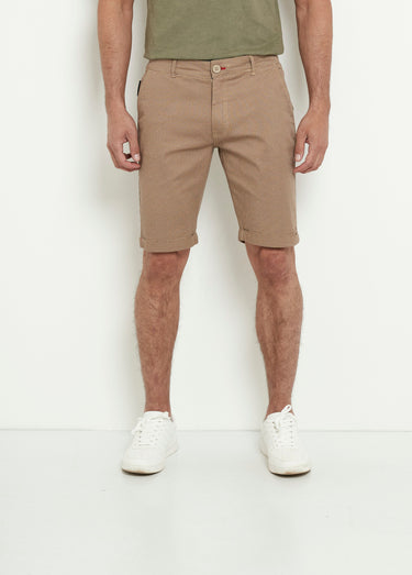 Bermuda style chino avec revers Beige