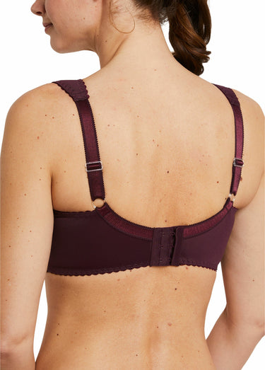 Soutien-gorge sans armatures dentelle Prune