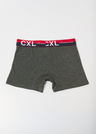 Boxer uni avec coton, ceinture logo Gris Fonce