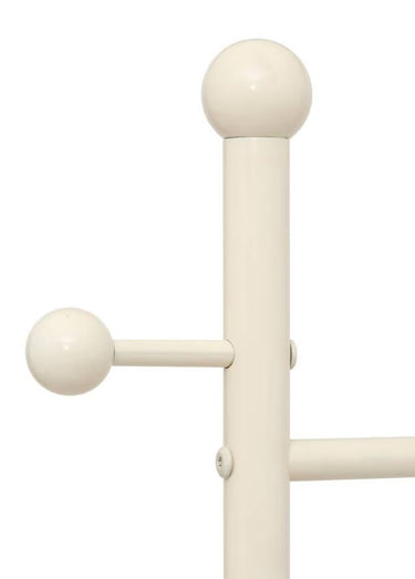 Porte manteau design acier, 6 patères Argile