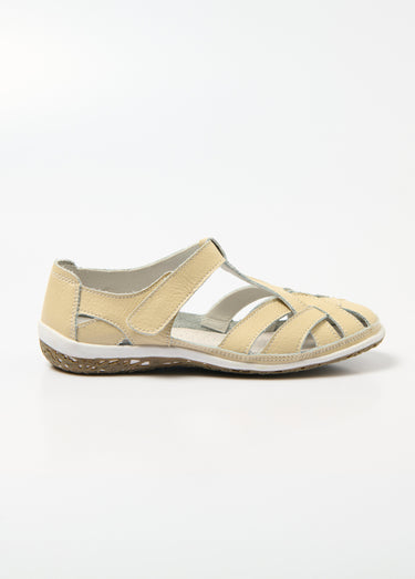 Sandales d'été largeur confort Beige