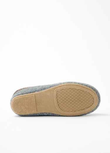 Chaussons mule compensés largeur confort Gris