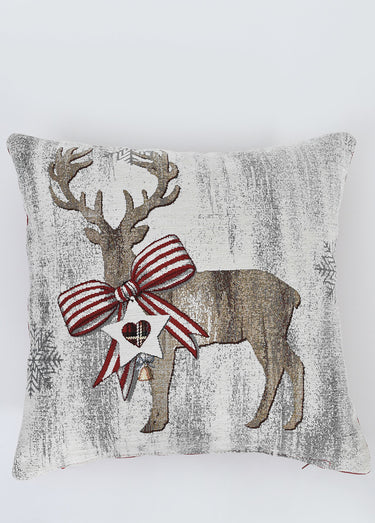 Housse de coussin jacquard de Noël Jacquard