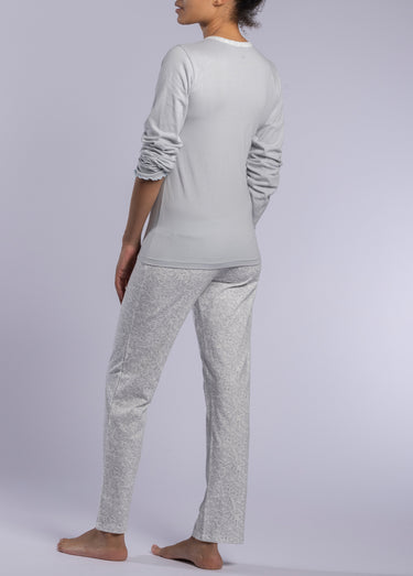 Pyjama manches longues à motif Bleu Ciel