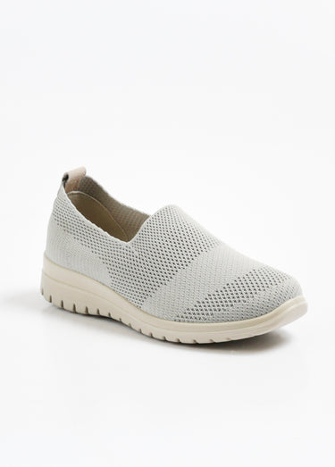Baskets confortables en maille mesh Gris