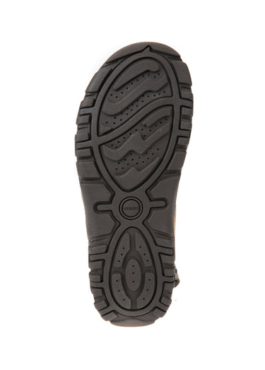 Sandales sportwear perforées à scratchs Sable/Marine