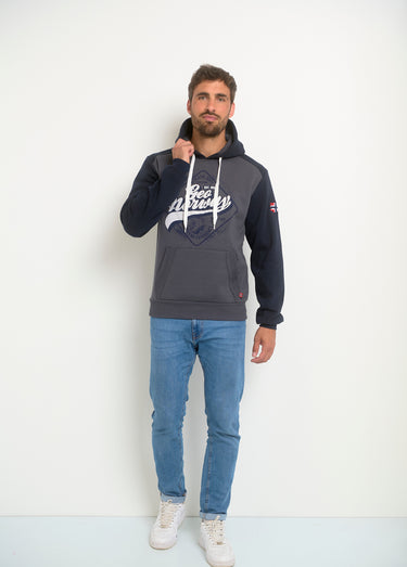 Sweat à capuche avec logo vintage Gris Fonce