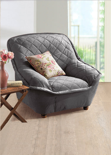 Housse préformée pour fauteuil ou canapé Gris