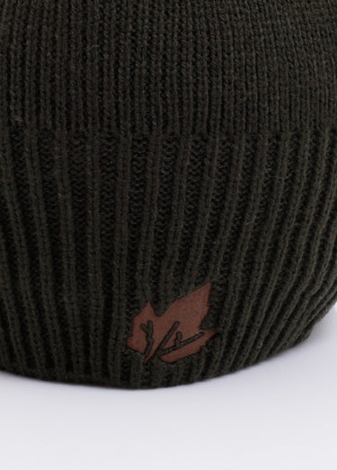 Bonnet cotelé chaud, intérieur polaire Kaki