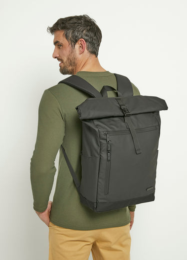 Sac à dos urbain multipoches zippé Noir