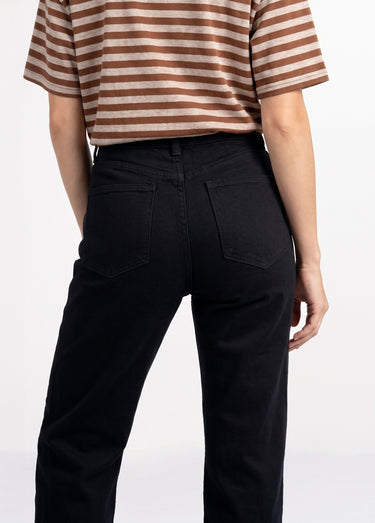 Jean droit denim, coupe spécial GRANDE Noir