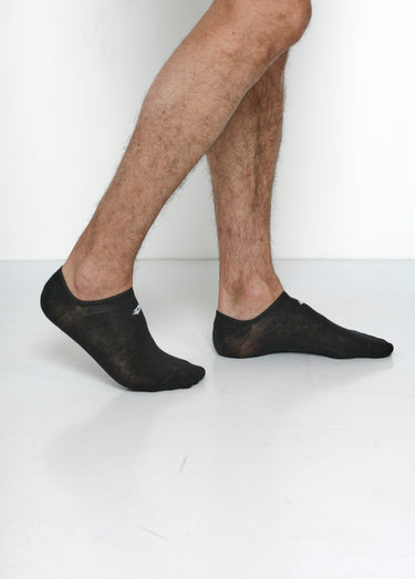 Socquettes discrètes bande anti glisse Noir