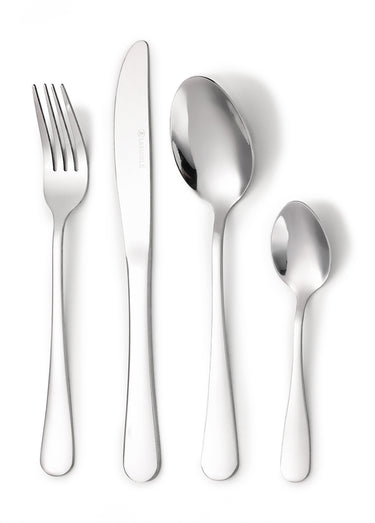Ménagère 24 pièces inox brillant clair Eclat Gris
