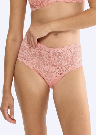 Culotte maxi dentelle extensible, Amourette Rose