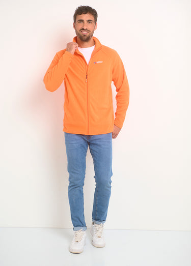 Veste polaire chaude avec col montant Orange