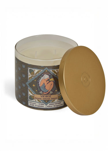 Bougie parfumée thème Signe du zodiaque Vierge